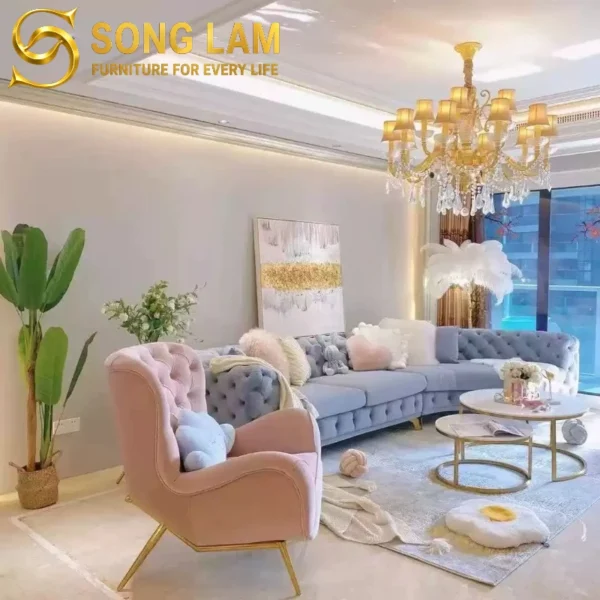 Sofa Góc Tân Cổ Điển Chesterfield Windsor SLU08111 9 SLU08111 6