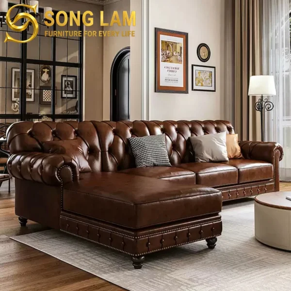 Sofa Góc Tân Cổ Điển Chesterfield Hamilton SLU0813 3 SLU0813 3