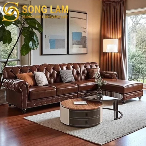 Sofa Góc Tân Cổ Điển Chesterfield Hamilton SLU0813 2 SLU0813 5