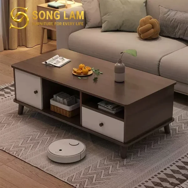 Bàn Trà Gỗ Ngăn Kéo Tiện Dụng Harlow TS113210B 1 TS113210B 1