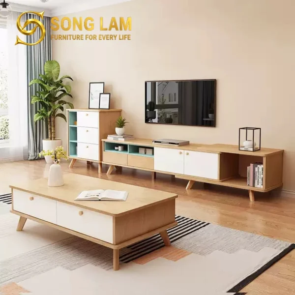 Bàn Trà Gỗ Phong Cách Bắc Âu Nordic TS11329 2 TS11329 2
