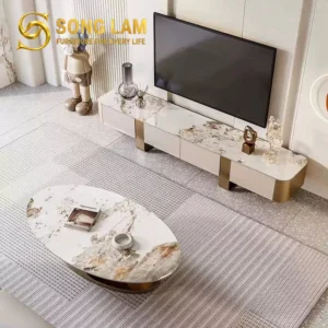 Bàn Trà Oval Chân Trụ Thanh Lịch Liora TS12118 - Ảnh 4