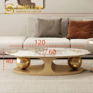 Bàn Trà Oval Chân Trụ Thanh Lịch Liora TS12118 - Ảnh 7