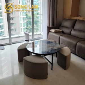 Bộ Bàn Trà Tròn Phong Cách Hiện Đại Johan TS12215 - Ảnh 4