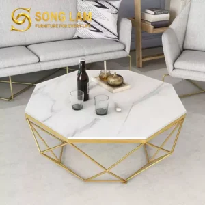 Bàn Trà Mặt Đá Khung Kim Cương Aurelia TS12217 - Ảnh 1