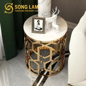 Bàn Trà Tròn Khung Kim Loại Regalia TS13112 - Ảnh 3